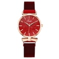 thumbnail image 2 of Resicozy Rose Gold Watch for Women Mesh Strap Fashion CasualQuartz Ladies Watch Red#4, 2 of 3