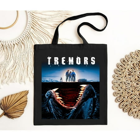 vintage Tremors Movie Men s Black Tote Bag S to -TH17700