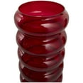 thumbnail image 5 of DecMode 13", 11"H Bubble Red Glass Vase, Set of 2, 5 of 9