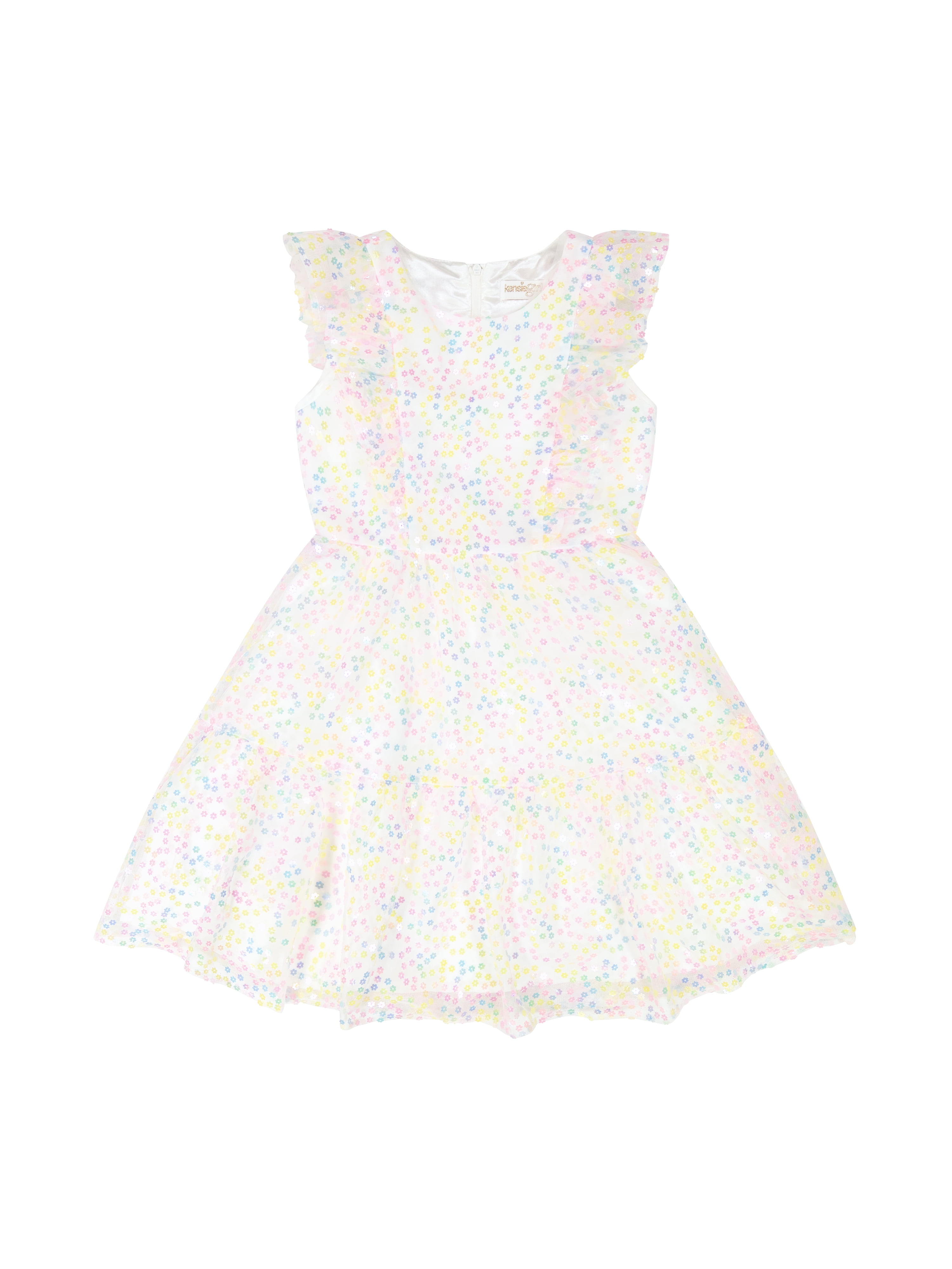 Kensie Girl Sleeveless Sequin Dress with Ruffles, Sizes 4-16