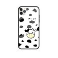 thumbnail image 1 of Compatible avec Étui iPhone pour Filles Femmes, Étui Rigide avec Pare-Chocs en TPU Souple Étui de Protection Mignonne avec Motif Vache pour iPhone, 1 of 5