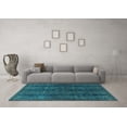 thumbnail image 3 of Ahgly Company Indoor Rectangle Oriental Light Blue Modern Area Rugs, 8' x 10', 3 of 4