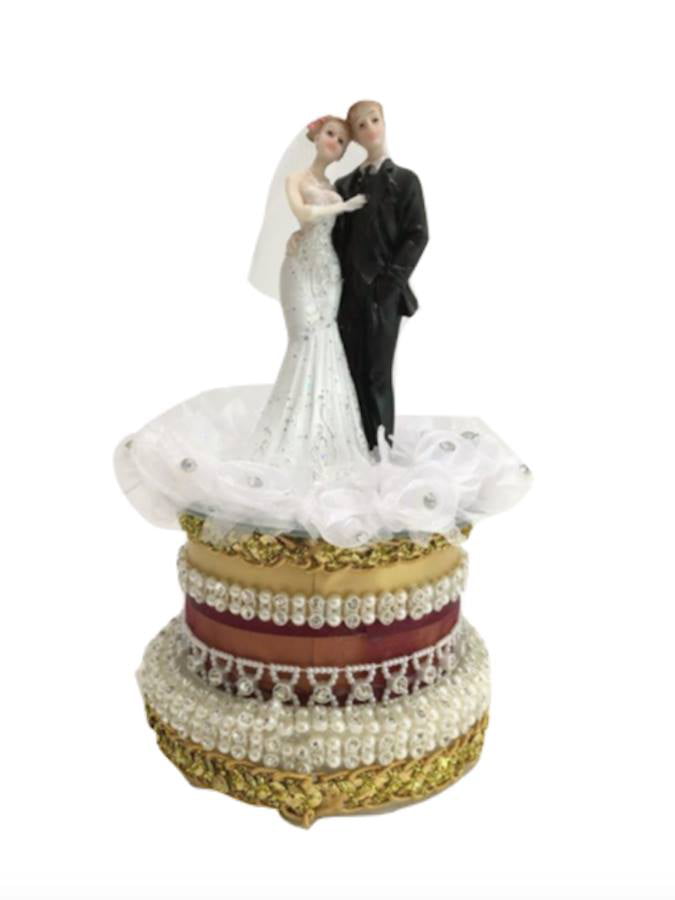 Modern Bride and Groom Wedding Cake Topper Fast Shipping Personalized 