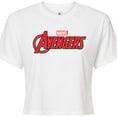 thumbnail image 3 of Marvel The Avengers - Logo - Juniors Cropped Graphic T-Shirt, 3 of 5