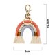 thumbnail image 1 of Macrame Rainbow Llavero, Llavero tejido a mano, Boho Colorido, D Afortunado Sencillez, 1 of 4