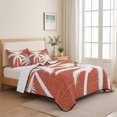 thumbnail image 7 of Quilts Twin XL Size, Red Tropical Tree Soft Comforter Bedding Set for Bed, Summer Coastal Palm Trees Lightweight Quilted Bedspread with Pillow Cover(2 Pieces) for All Season, 68x98 Inch, 7 of 7