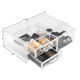 thumbnail image 3 of Sorbus Acrylic Cosmetics Makeup and Jewelry Storage Case Display Sets - Interlocking Drawers to Create Your Own Specially Designed Makeup Counter - Each Drawer Is Stackable, Detachable, and Interchan, 3 of 3