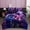Purple, variant on NTBED Galaxy 6pcs Bed in A Bag Purple and Blue Dreamy 3D Butterfly Printed, Butterflies Bedding Twin Comforter Set, for Girls Kids Teens