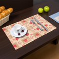 thumbnail image 2 of Placemat, Pioneer Flower Floral Print Pattern Place Mats Table Mat Set Of 2, PVC Washable Placemats for Party Kitchen Dining Decoration, 18x12 Inch, Fade Resistant, 2 of 6