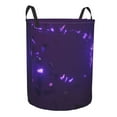 thumbnail image 2 of LNWH Laundry Basket, Purple Cube Pattern Foldable Laundry Hamper With Handles Waterproof, Small Size, 2 of 8