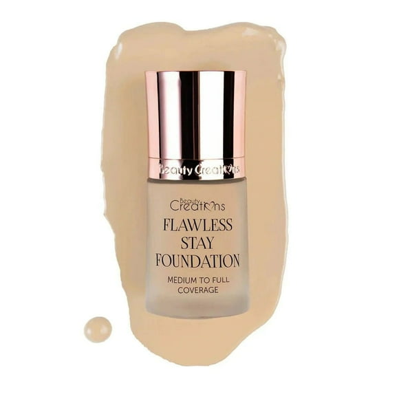 Beauty Creations Flawless Stay Foundation Base de Maquillaje Líquido Tono 3.6