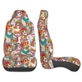 thumbnail image 2 of LAKIMCT Different Dogs Car Seat Covers Vehicle Front Seat Covers Universal Fit Seat Protector, 2 of 9