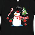 thumbnail image 4 of Inktastic Top Hat Snowman with Christmas Tree and Candy Cane Boys or Girls Toddler T-Shirt, 4 of 5
