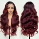thumbnail image 2 of Peluca UGORGEOUS Burgundy Ombre 66 cm HD con encaje frontal para mujer, 2 of 9