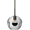 thumbnail image 3 of Meyda 145995 8.5 in. Deformado Globe Mini Pendant, Clear Chrome, 3 of 5