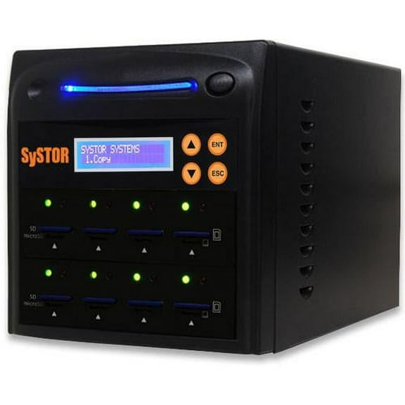 SySTOR 1:7 Multiple SD/microSD Drive Memory Card Duplicator / Sanitizer