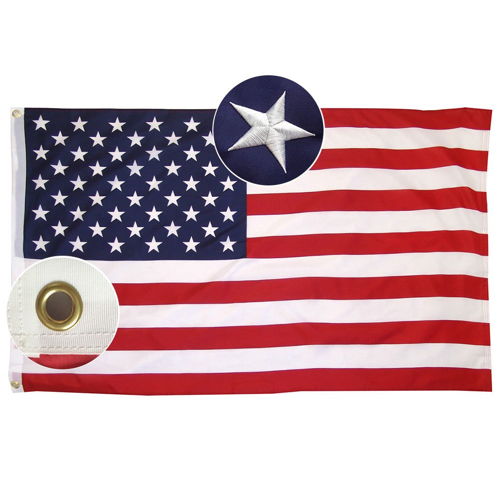 American Flag USA Flag 3x5 Foot US Flag Long Lasting Nylon for