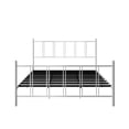 thumbnail image 6 of Home Design Decatur Full Metal Platform Bed Frame, Classic Vertical Slat Headboard & Footboard, Easy Assembly, White, 6 of 13