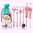 thumbnail image 2 of Christmas Makeup Brush Set Portable Cartoon Multi-use Cosmetic Brush Makeup Tool, 2 of 10