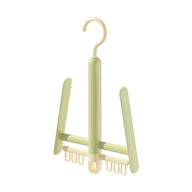 Perchero para secar zapatos con pinzas, soporte para zapatos, apilable, multifuncional, para secar Verde