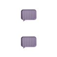 thumbnail image 2 of Yuarrent Soporte de silicona para baño, ducha antideslizante, de almacenamiento, encimera, caja de drenaje de reutilizable, bandeja Violeta 2piezas Yuarrent CBP285078, 2 of 5