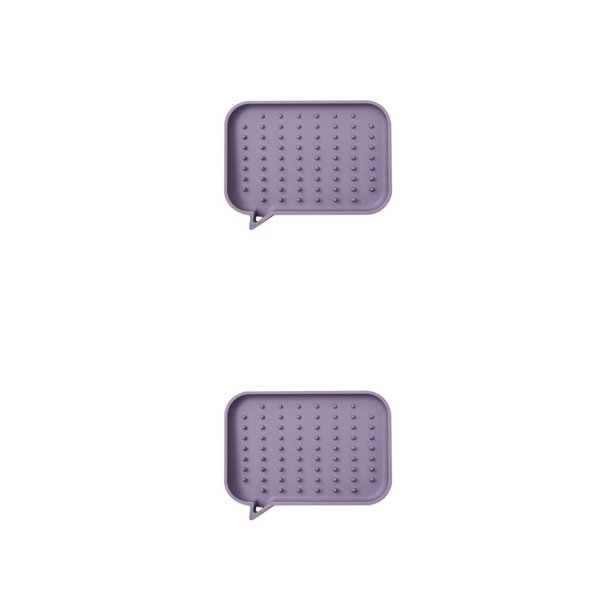 Moyic Soporte de silicona para baño, ducha antideslizante, de almacenamiento, encimera, caja de drenaje de reutilizable, bandeja Violeta 2piezas Moyic CBP285078