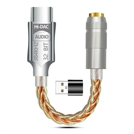 USB C to 3.5mm Earphone Amplifier Headphone Amp ALC5686 Hifi Digital Audio Decoder G21869