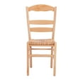 thumbnail image 3 of Pemberly Row Beechwood Set of 2 Rush Seat Ladder Back Dining Chairs in Natural, 3 of 9