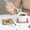 thumbnail image 6 of Disketp Cute Cat Cartoon Funny Coasters,6 Pcs Leather Coasters With Holder, Perfect Housewarming Hostess Gifts,Protect Furniture From Water Marks Scratch And Damage, 6 of 9