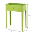 thumbnail image 2 of Costway 24'' x12'' Outdoor Elevated Garden Plant Stand Raised Tall Flower Bed Box, 2 of 9