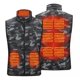 thumbnail image 1 of Chaleco calefaccionado para hombres, 9 zonas calefactadas, color camuflaje, chaqueta calefactable recargable por USB, chaleco de caza calefaccionado de invierno sin batería (8XL),, 1 of 4