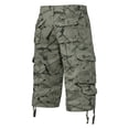 thumbnail image 4 of GrmtClth Men's Camouflage Print Cargo Shorts Multi Pocket Knee Length Short Trousers Athletic Outdoor Casual Loose Fit Shorts Army Green 32short, 4 of 5