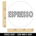 thumbnail image 2 of Espresso Coffee Fun Text Self-Inking Rubber Stamp Ink Stamper - Brown Ink - Small 3/4 Inch, 2 of 7