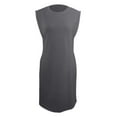 thumbnail image 4 of Jamsmile Womens Tshirts Sleeveless Dress Summer Round Neck Dress With Side Slits Pocket Summer Loose Fit Plain Mini Dress, 4 of 5