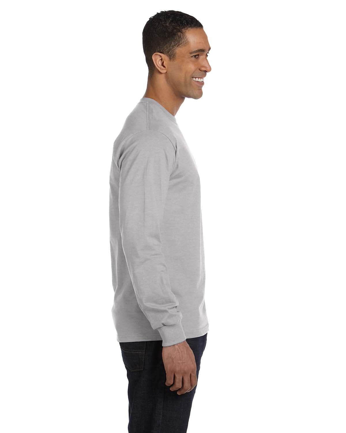 Mens 5.2 oz. ComfortSoft Cotton Long-Sleeve T-Shirt 5286 (5 PACK)
