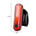 thumbnail image 3 of Lttoisl USB Rechargeable COB LED Bike Tail Light, High Brightness Red White Bicycle Rear Light with 5 Modes, Waterproof Cycling Safety Warning Lamp for Mountain Road Bikes, 3x3x1.5cm, 3 of 8
