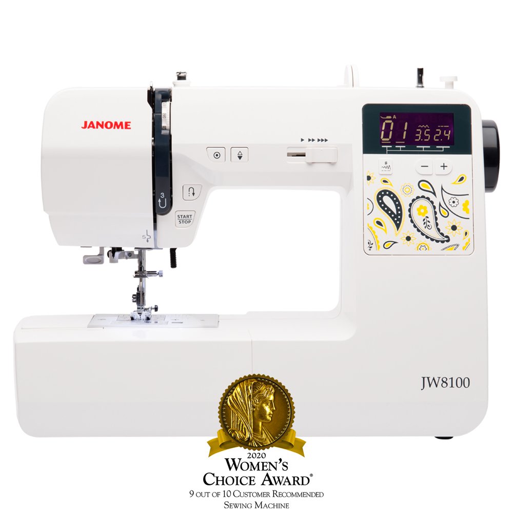 Janome JW8100 FullyFeatured Computerized Sewing Machine with 100