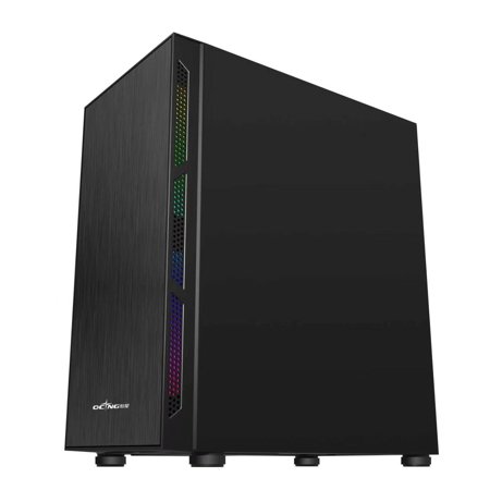 M1 Black MicroATX Mini Tower PC Case, 290mm GPU Support, 160mm CPU Cooler, USB 3.0, 4 Expansion Slots