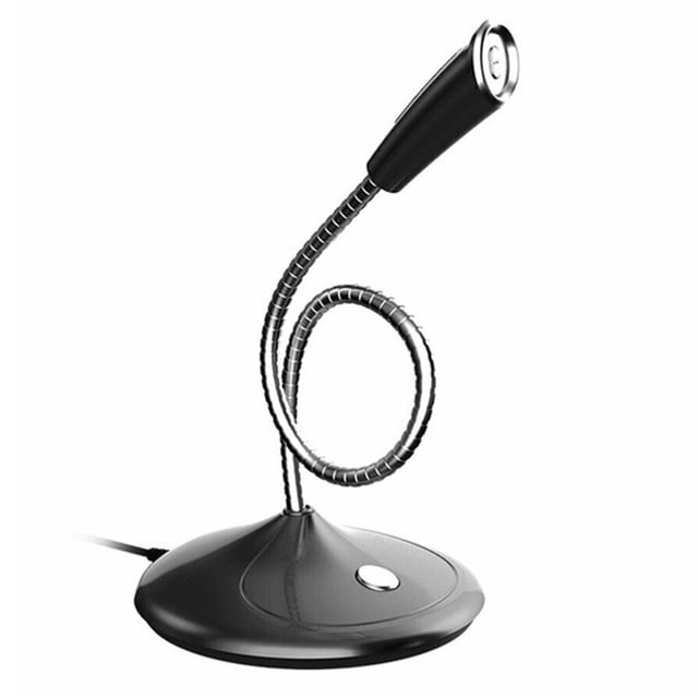 Bearachild Micrófono USB para escritorio, estudio, oficina, altavoces de voz, Audio profesional, micrófonos con cable de 3 . 5mm para altavoz Cables de audio/vídeo