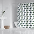 thumbnail image 2 of Green Blue Dinosaurs Pattern Shower Curtain 72"x84" ,Bathroom Decorative Shower Curtains Set with 12 Hooks,Modern Waterproof Washable Shower Curtain, 2 of 6