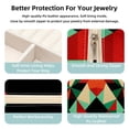 thumbnail image 3 of Palestine Travel Portable Earring Organizer Decorative Box Necklace Holder: Square Jewelry Storage for Rings, Earrings, Necklaces, Bracelets, and More - Suitable for Girls and Women, 3 of 6