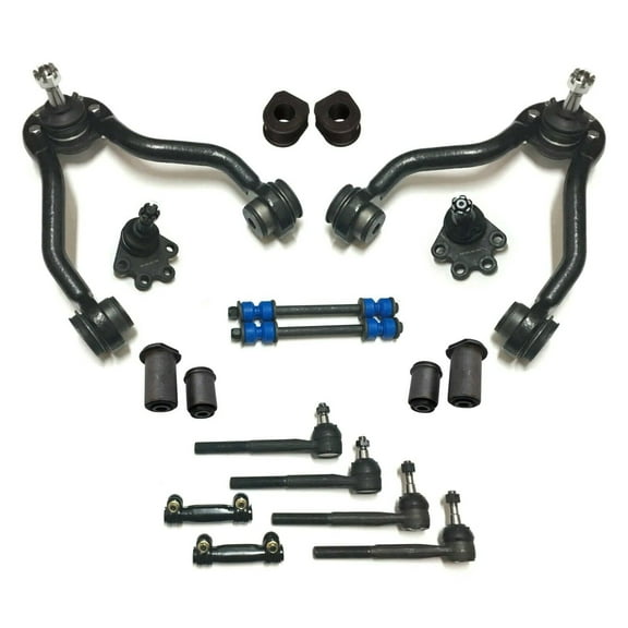 18 Pc Suspension Kit Lower Ball Joints Sway Bars Adjusting Sleeves Lower Control Arm Bushing Front Sway Bar Frame Bushings - 27mm (1.06 Inch) Fits select: 1988-1995 CHEVROLET GMT-400
