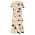 thumbnail image 4 of 2026 ! JINMGG Summer Dresses 2026, Dresses for Women 2026 Women Casual Loose Bohemian Floral Dresses with Pockets Short Sleeve Summer Beach Swinging Dress Yellow S, 4 of 4