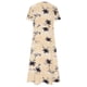 thumbnail image 4 of ICHUANYI Clearance Women Casual Loose Bohemian Floral Dresses With Pockets Short Sleeve Summer Beach Swinging Dress(Yellow, M) ICHUANYI WER2023080711159, 4 of 4