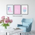 thumbnail image 2 of FCCUYE 3 Piece Trendy Pink Canvas Wall Art, Grand Millenial Pink Bow Ties Posters for Room Aesthetic, Preppy Watercolor Cherry Heart Ace A Poker Pictures, Coastal Art Decor 12x16in Unframed, 2 of 6