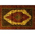 thumbnail image 1 of Ahgly Company Machine Washable Indoor Rectangle Persian Yellow Traditional Area Rugs, 8' x 12', 1 of 4