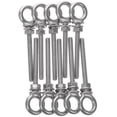 thumbnail image 1 of OULII 10 Pcs Boulon à Oeil Relevable en Acier Inoxydable Qualité Marine Oeil Rond avec Rondelle, 1 of 6