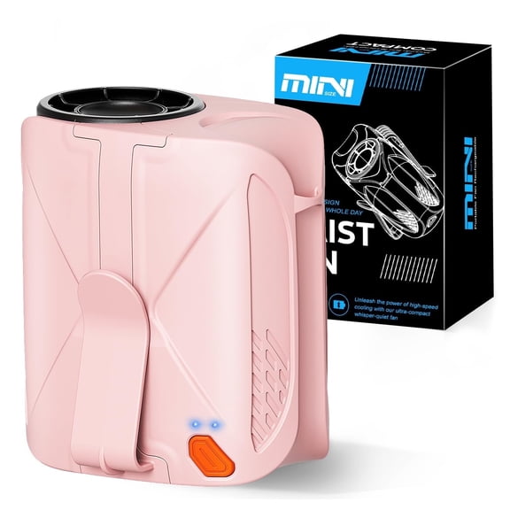 Portable Waist Fan For Outdoor: Cooling Clip on Belt Fan Under Shirt - Hands-free Design for Construction Workers Gardeners Couriers - Summer Workplace Yard Road Essential - Gifts for Father