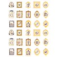 thumbnail image 2 of simhoa 30 Pcs Stickers DIY Decoration Supplies Journal Stickers for Card Making Journal B, 2 of 8