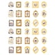 thumbnail image 2 of 30 Uds pegatinas de estilo Vintage DIY suministros decorativos impermeables cinta adhesiva para diario para diario fabricación de Estilo B, 2 of 8